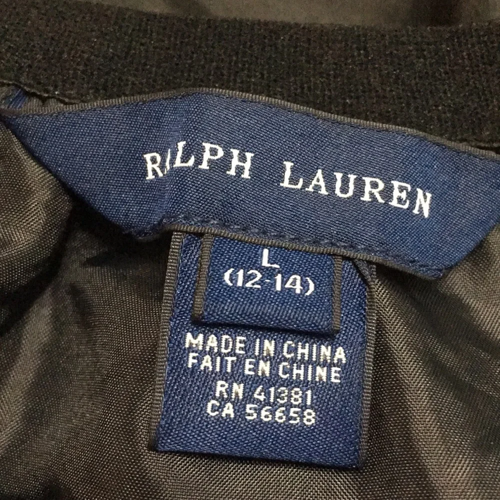Ralph Lauren Girls black, pull-on skirt. Size Large